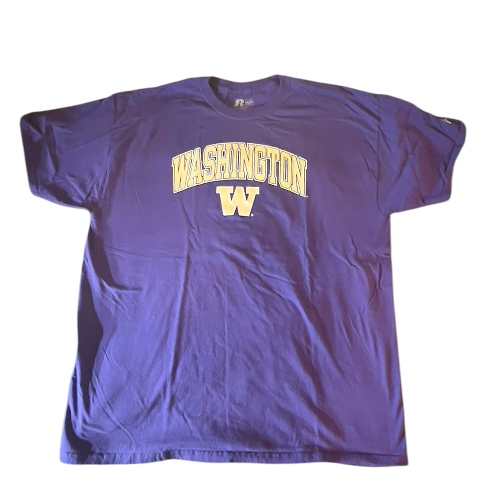 Men’s 2XL University of Washington Classic Purple Short Sleeved T-Shirt